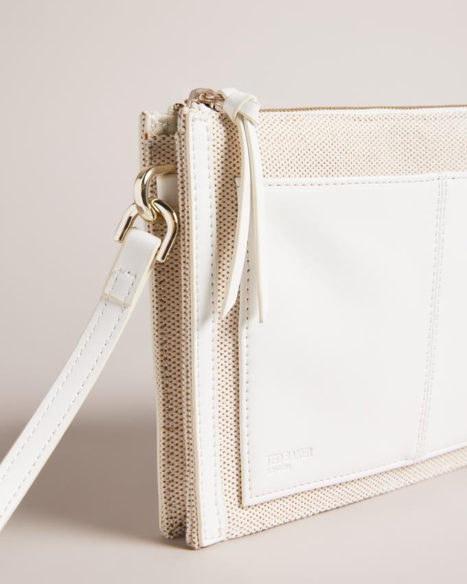 Sac Crossbody Ted Baker Canvas Blanche Femme | GIO-86348945